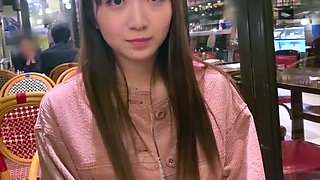 Tiny Japanese babe hardcore spitroasted and she enjoys jizz