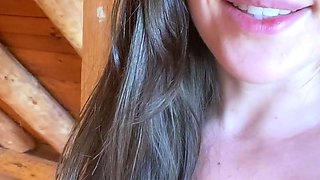 Hot brunette from squirt masturbating on webcam