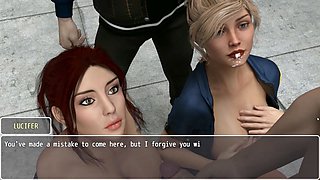 Busty animated 3D hentai features hardcore rough sex and creampies