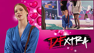 DFXTRA - Sexy Gracie Gates Cheats with Her Hung Ex's Monster Cock While Boyfriend Calls