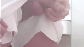 Straight Curious Boy Gets Pissed on by His Uncut Twink Roommate