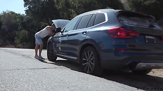 Biphoria - Sexy Couple Takes 'good Care' of Stranded Hunk
