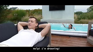 Step Daddy and Chloe Heart get naughty in VIP4K: Brunette teen Chloe Heart gets a rough fuck in multiple positions by her lucky stepdad Denis