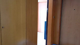Horny Girlfriend Pleasures Herself while Boyfriend is Away
