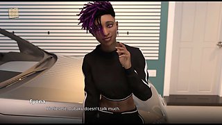 Curvy blonde with a big butt and big boobs in a game experience