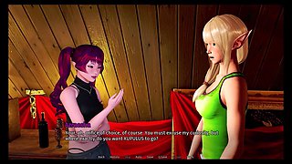 Wet anime scene with rectal action and a deep cumshot