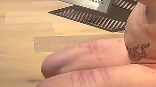 Handing Out Face Slaps to a Slave Who Cant See Them Coming