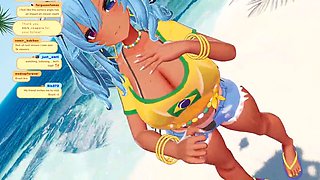 Manga-inspired adult experience with ASMR and MMD