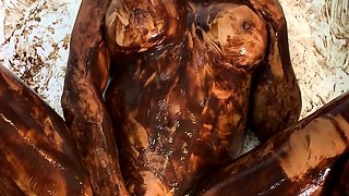 Blonde piss fetish babe enjoys solo play with vibrator