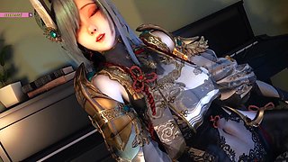 Shenhee Seduce the Big Cock Commander - 3D Animation