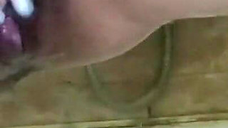 Snow maiden in the shower masturbates and pisses close-up