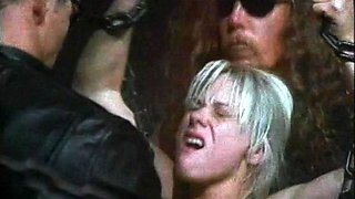 An awesome blond woman with big boobs part1
