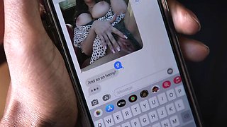 Nasty brunette pornstar with big boobs