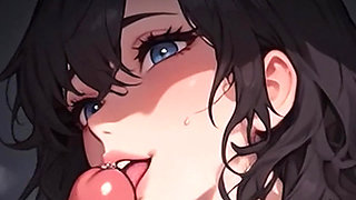 Waifu Amateur Teen POV - Office Swimwear Tease & Close-up Boss Blowjob