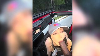 Slut Takes BBC In Car FULL HD ->