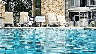 BBW Nurse Vicki and Handsome Harry in Pool Battle