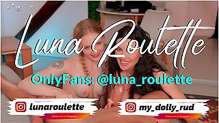 Stepdaughter Caught Stepmom With Her Lover And They Had A Rough Threesome / Luna Roulette