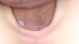 Close-up Teen Pussy Stretched - Female Orgasm and Creampie
