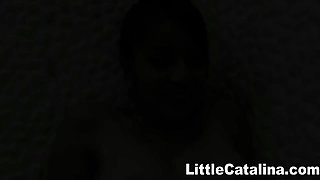 Latina Teen 18+ On A Hot Bath With Little Catalina