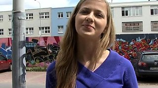 Natural Amateur blowjob outdoors exposed