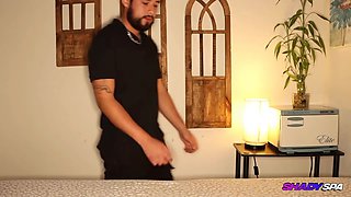 SHADY SPA - Latina Massage Therapist Gives me a Handjob and Blowjob