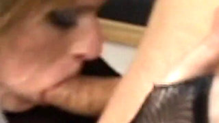 Nasty College Girl Punished by Two Cocks