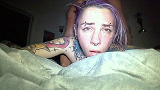 BIG Ass GOTH girl with PERFECT PUSSY moaning loud