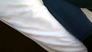 Amateur girlfriend handjob and blowjob with facial cumshot