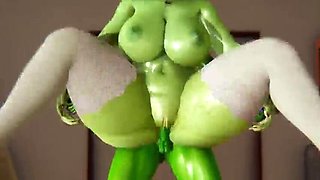 Futa Fiona Fucked Hard by She Hulk - Shrek Creampie & Big Tits 3D Porn