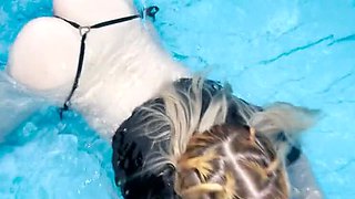 Blonde Teen Fucked Hard by Stranger in Poolside Amateur Sex