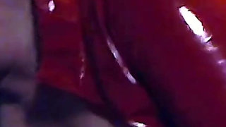 Latex MILF Serves The Neighbor Boy With Her Mouth