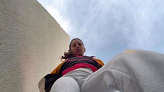 Milf blonde high heels foot fetish