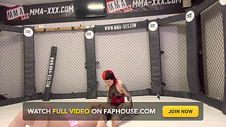 Pvc Stepmommy Torments Sissy in Mma Cage - Thigh Control & Humiliation