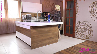 Multilayer Zentai Suits in Kitchen