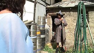 Redhead MILF Outdoor Farm Sex With Husband - Mature Couple Fucking