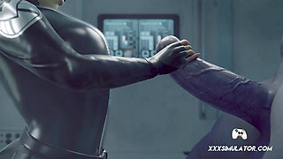 3D Vixen Rides Monster Dick & Moans for More