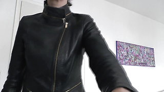 Sniffing Leather Gloves, Hand Over Mouth Lady Victoria Valente Instructions for Masturbating