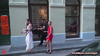 European slaves public disgraced