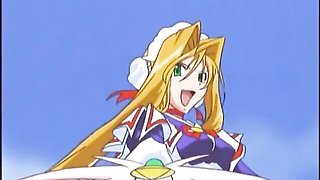 Lusty baby girl's busty scene