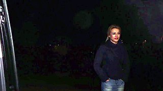 Slutty Girl From A Night Street Gets Fucked In The Bus