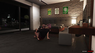 Trevor has sex with his boyfriend Franklin