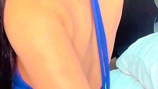 Big boob brunette masturbates on webcam