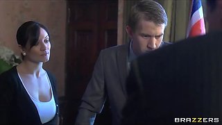 UK prime minster blackmailed into fucking big-tit slut Emma Butt