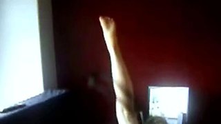 Blonde Amateur Strips and Masturbates on Webcam