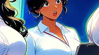 Podcast Host Takes Guest Live on Air - Studio Creampie Hentai - Ai Animation
