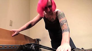Redhead MILF gives an amateur bj before fucking