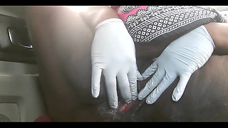 Masturbating with Dildo in My Car