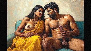 First night honey moon sex big cock husband never gave break to his wife as he banged her full night