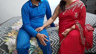 Neighbor Aunty Had Sex Wearing Red Saree