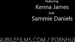 Sammie Daniels & Kenna James Makes Her Girl Shake On Her Tongue